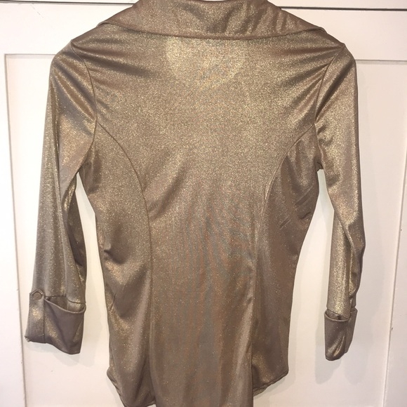 ⚱️INC GOLD SHIMMER BLOUSE⚱️ - Picture 4 of 7